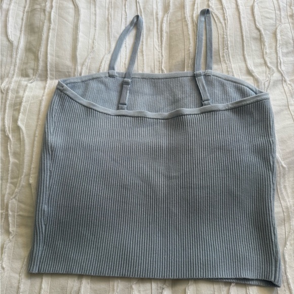 Old Navy Light Blue Ribbed Tank - Picture 2 of 5